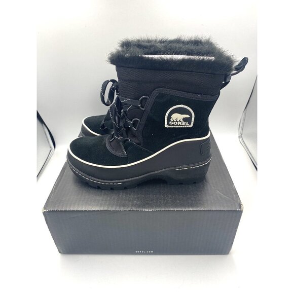 Sorel Women’s Tivole III‎ Waterproof Lined Boots Black Size 6 B - Picture 1 of 9